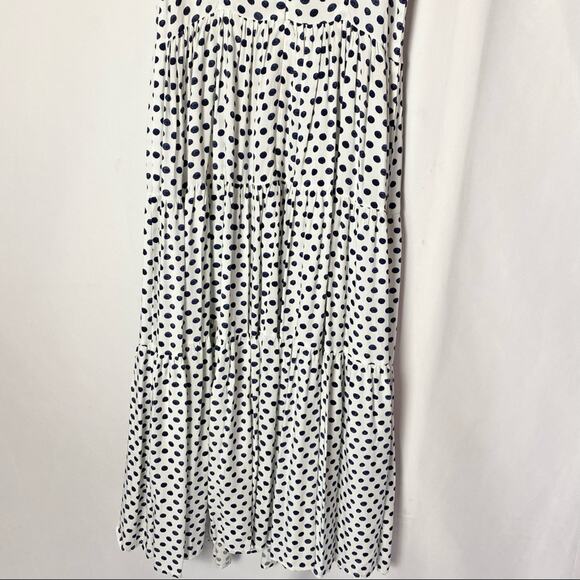Maison Jules Polka Dot Midi Dress Size 2 - Picture 4 of 8